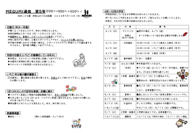 「MEGUMI通信」第05号のサムネイル